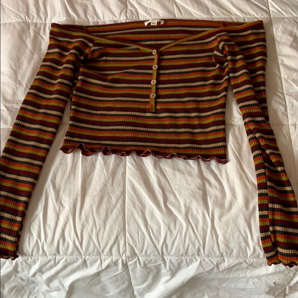 A colored crop top